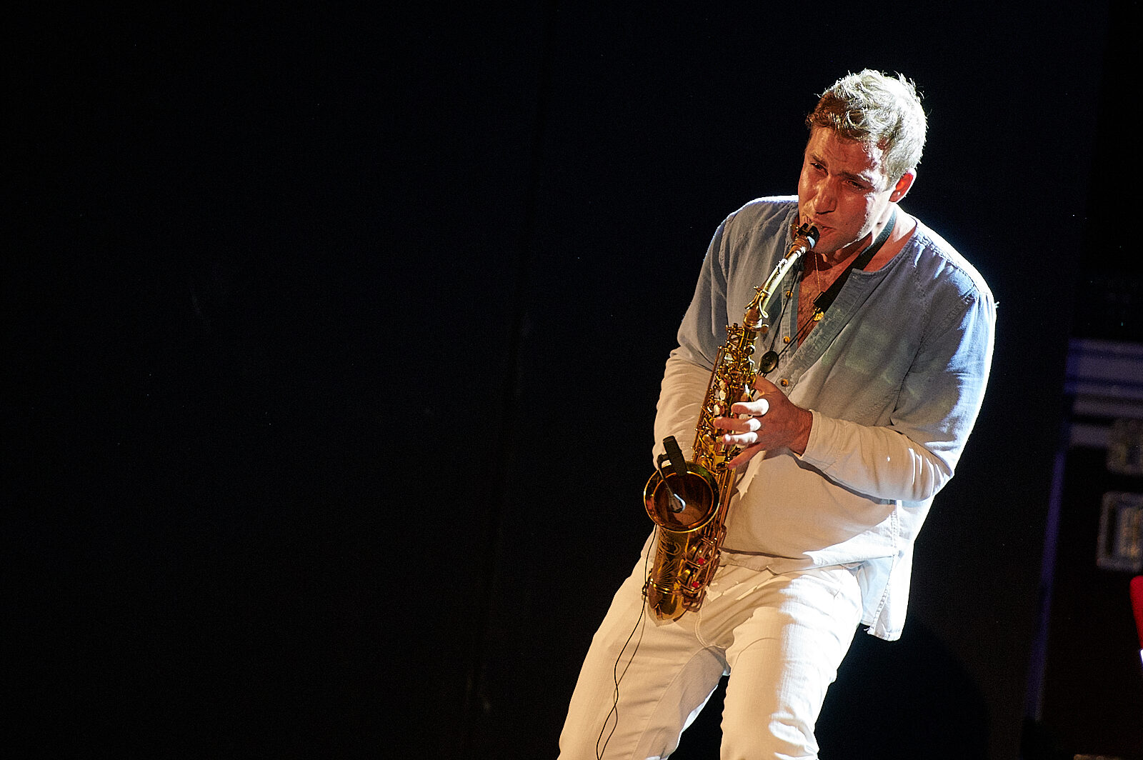 Sapphire Adizes saxophone solo on black
